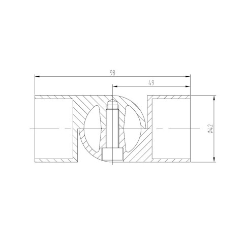 Coude articulé pour main courante bois