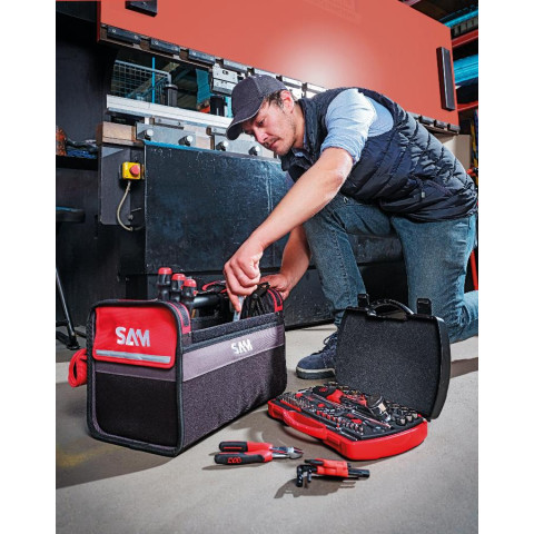 Sac textile 30 L + 100 Outils de maintenance SAM OUTILLAGE - CP-100-BAG2N