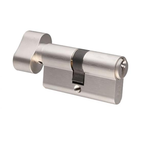 Cylindre bouton profil européen F5S Laiton 30b x 30 Entrouvrant KA2 - Ifam 1406