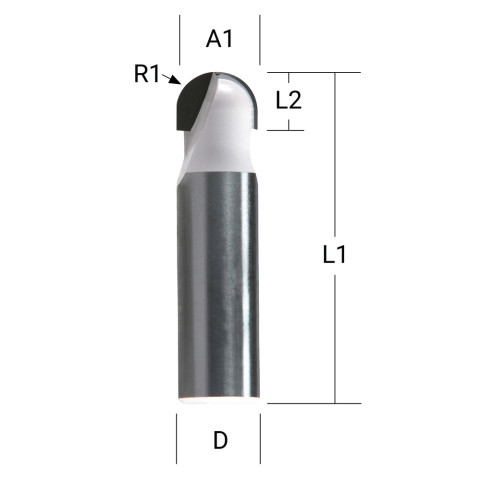 Fraise à rainure 8 x 16 x 12 mm - MAKITA - D-11134