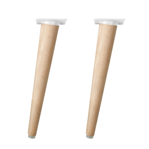 Lot de 2 pieds de table basse en bois - H.30cm