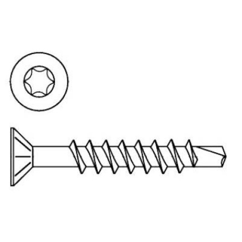 Boite de 200 Vis autoforeuses Inox 4,5 x 45 mm - DACV02