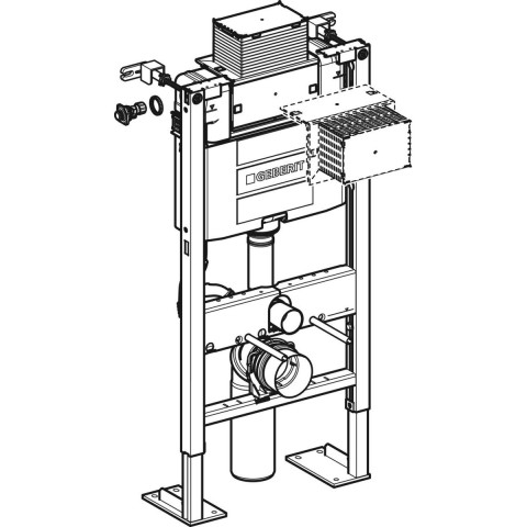 Bâti-support Geberit Duofix Omega 12 cm hauteur 98 cm autoportant 111.036.00.1