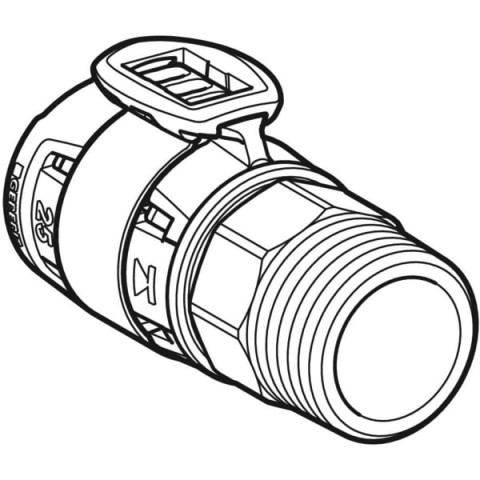 Raccord FlowFit filetage mâle - DN. 40 / 50 - Ø 50 mm x Rp. 2'' - GEBERIT - 620.315.00.1