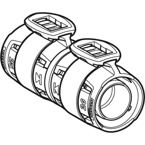 Raccord FlowFit sur système tiers - Ø20 / S.2.8–2.9 mm - GEBERIT - 620.712.00.1