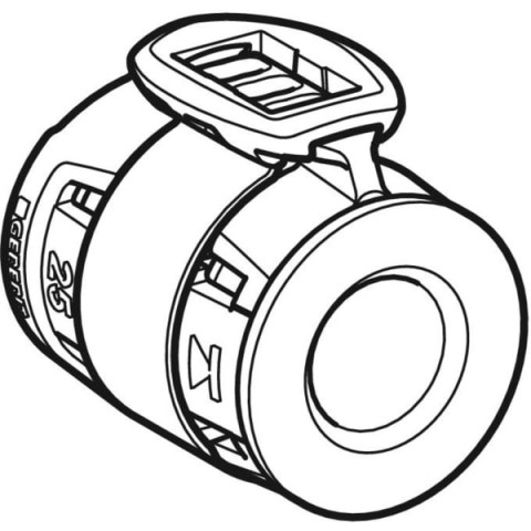Bouchon de terminaison de tube FlowFit - DN 20 - Ø 25 mm - GEBERIT - 620.742.00.1