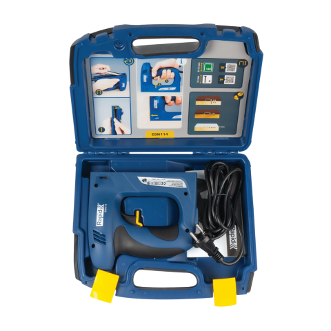 Agrafeuse-cloueuse électrique ESN114 pour agrafes 140/6-14 mm - 8/15 mm - Coffret - RAPID-ISABERG - 5000131