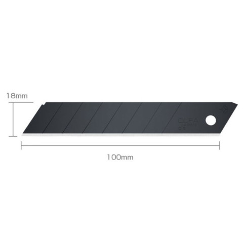 Etui de 10 lames de cutter sécables LBB-10B Excel Black 18 mm - CARPENTRAS SIGN - OL11659