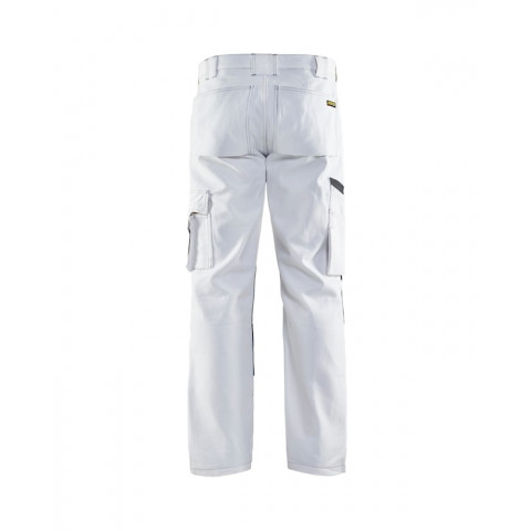 Pantalon peintre blanc/Gris foncé - 10911210
