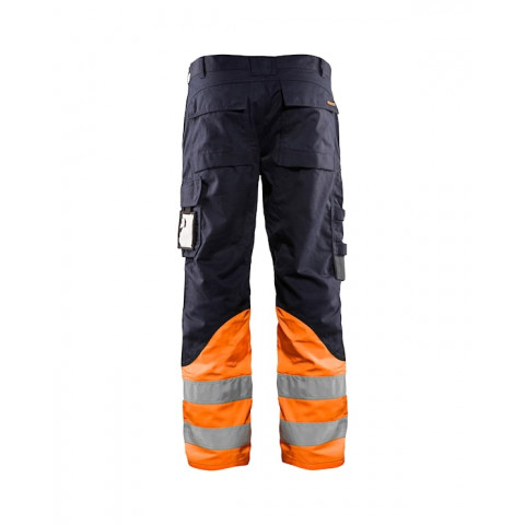 Pantalon multi inhérent e marine orange fluo  14881513