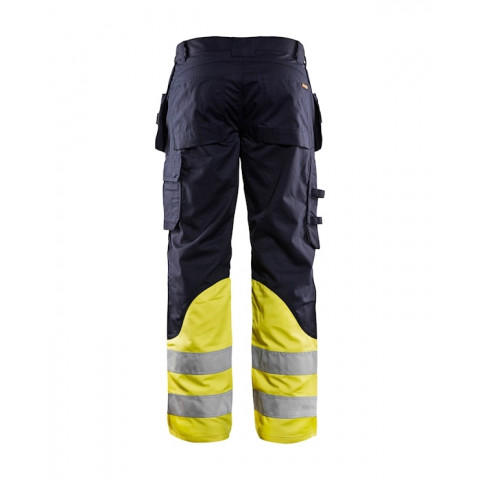 Pantalon multi-normes inhérent marine jaune fluo 14891512