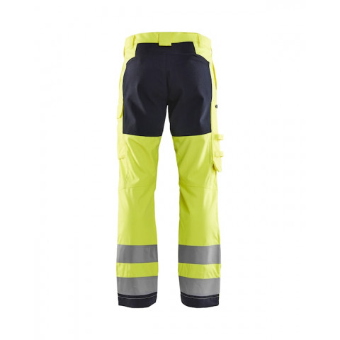 Pantalon mutli-normes inhérent +stretch jaune fluo marine  17881512