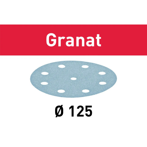Abrasif Granat STF D125/8 P220 GR/10 pour ponceuse - FESTOOL - 578165