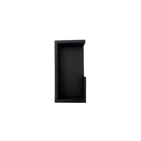 Poignée pour porte coulissante DESIGN rectangulaire finition noir mat