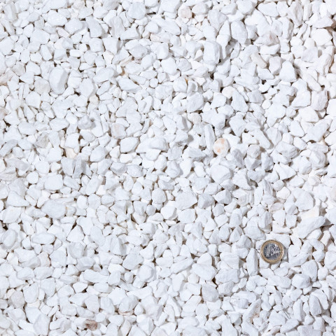 Gravier blanc pur 8-16 mm - sac 20 kg (0,4m²)
