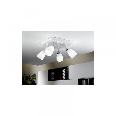 Eglo 91782 projecteur halogène, métal, g9, blanc [classe énergétique d]