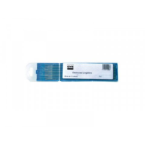 Lot de 10 électrodes de longueur 150 mm en tungstène pur Ø de l'électrode 1,6mm pour aluminium GYS 044555