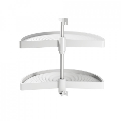 Jeu de plateaux tournants demi-lune pour module de cuisine de 800 mm coloris au choix