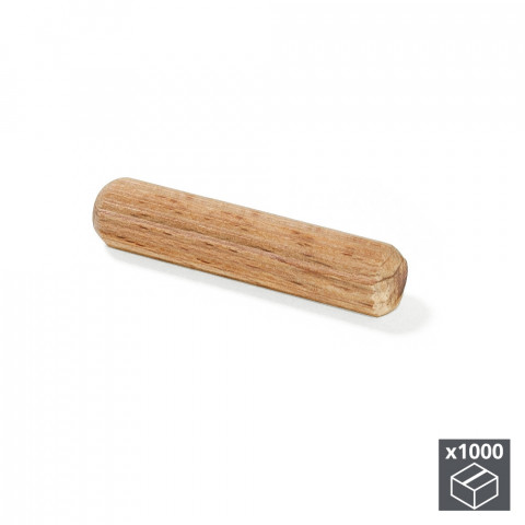 Tourillons bois longueur et diamètre au choix (par 1000)