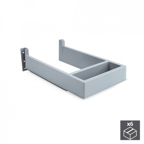 Sous-évier rectangulaire pour tiroir de salle de bain coloris au choix (par 6)