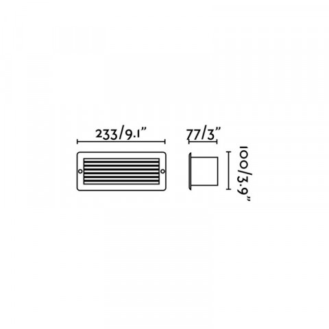 Encastrable de jardin blanc esca 1 ampoule