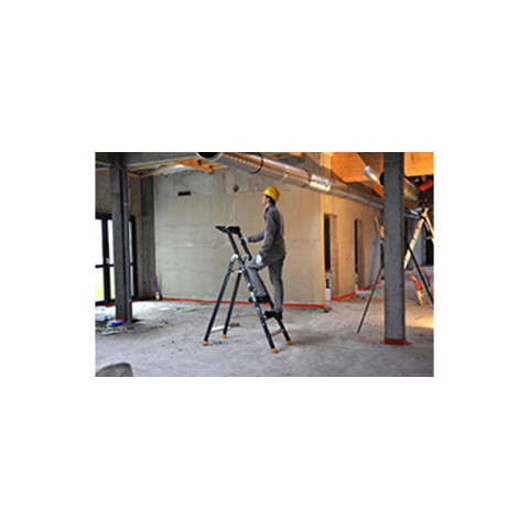 Escabeau aluminium laqué 4 marches MP CENTAURE 438204