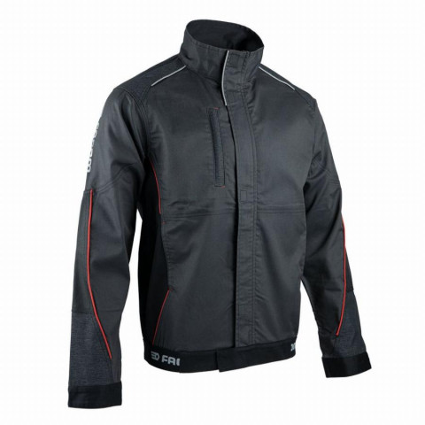 Veste de travail stretch FACOM Flexi Noir/Gris/Rouge Taille XXL - FXWW2000E-XXL