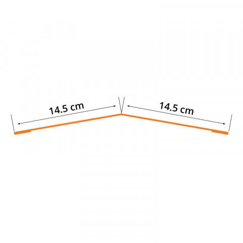 Faîtière double plâte 2100mm pour panneau imitation tuiles - iris® - Coloris au choix