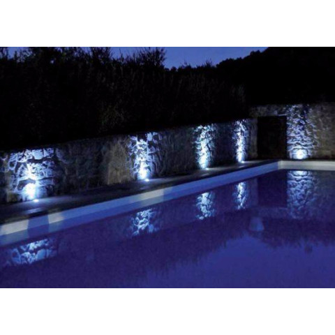 Spot extérieur encastrable sol led 1w ip68 45 - couleur eclairage : blanc froid 6000k - 8000k