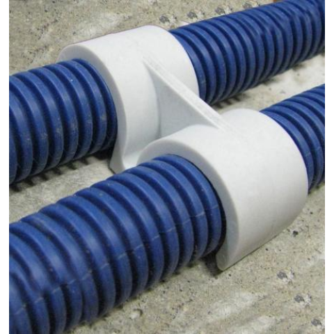 Fixation de gaines et tubes ING FIXATION Fix-ring double - Ø 28 mm - Boîte de 50 - A301900