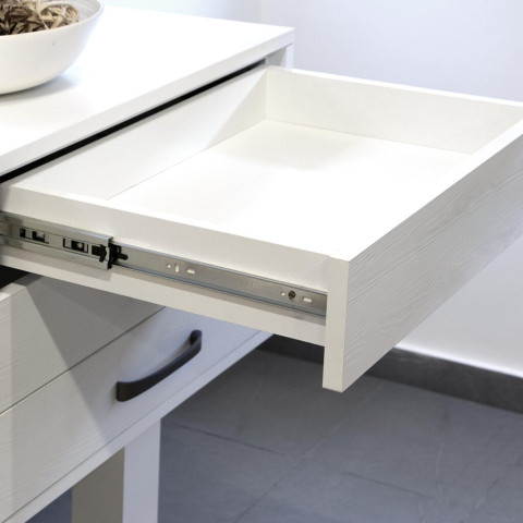 Lot de 5 jeux de coulisses pour tiroirs, roulement à billes, hauteur 45mm, profondeur 350mm, à sortie totale, avec push, fermeture amortie, zingué