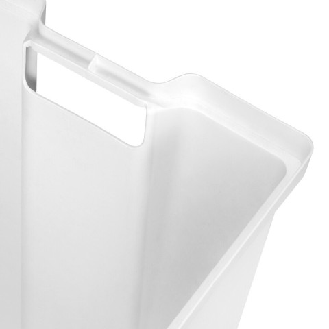 Panier à linge avec système de porte basculante, pour module 450 mm Laundry, plastique et acier, blanc