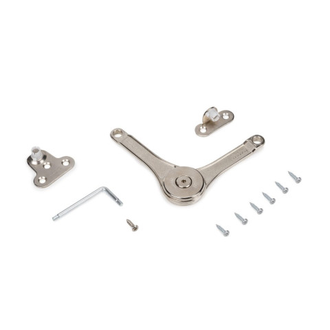Panier à linge avec système de porte basculante, pour module 450 mm Laundry, plastique et acier, blanc