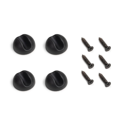 Lot de 4 pieds Hairpin de 3 fils par table, hauteur 710mm, Acier, Peint en noir