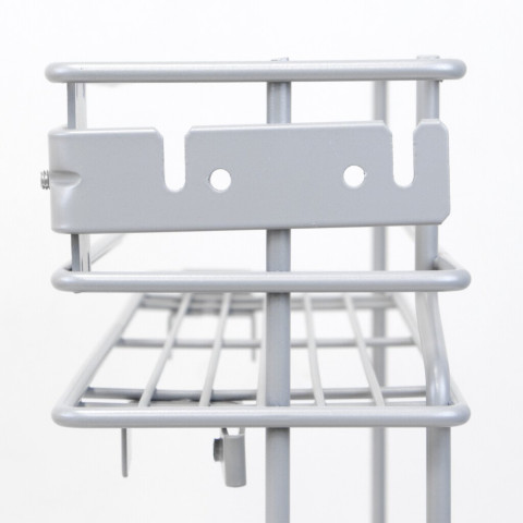 Porte-bouteilles latéral extractible Supra avec fermeture amortie, module 150mm, Acier, Peint aluminium