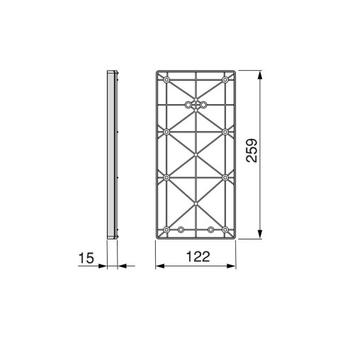 Accessoire latéral pour penderie rabattable pour armoire Sway, Plastique, Titane
