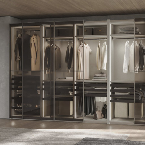 Kit de porte pantalon à 7 tringles et rack ajustable Quartz pour armoires