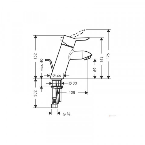 Hansgrohe 31701000 focus s robinet mitigeur monocommande pour lavabo chrome import allemagne