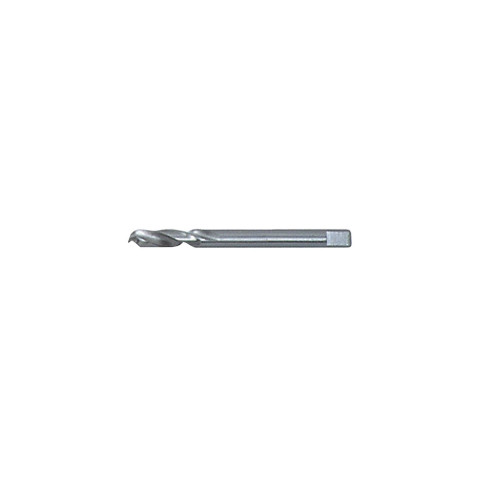 Foret pilote centreur pour trépan HSS - Acier - Diam. 6.35 x 80 mm - LEMAN - 800
