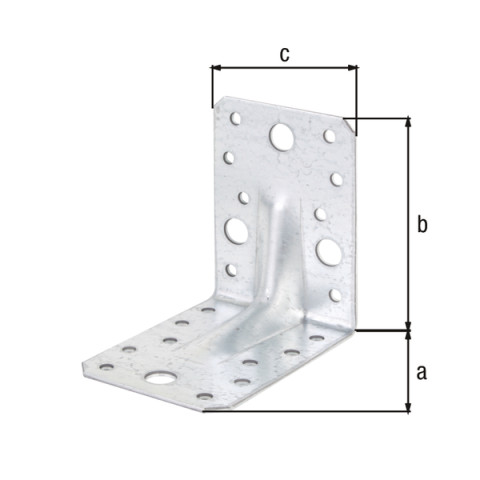Equerre renforcée Galva 105x105x90 Alberts - 330606