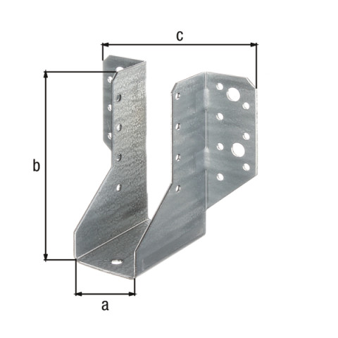 Sabot support U ailes extérieur 64x128 Galva Alberts - 335144