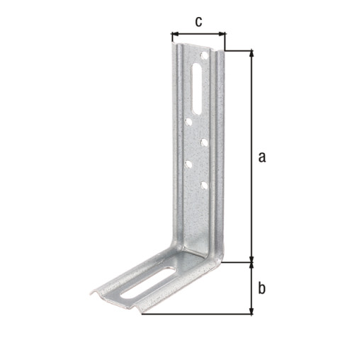 Equerre 2 pans 90 degrés 120x70x30 Galva Alberts - 339944