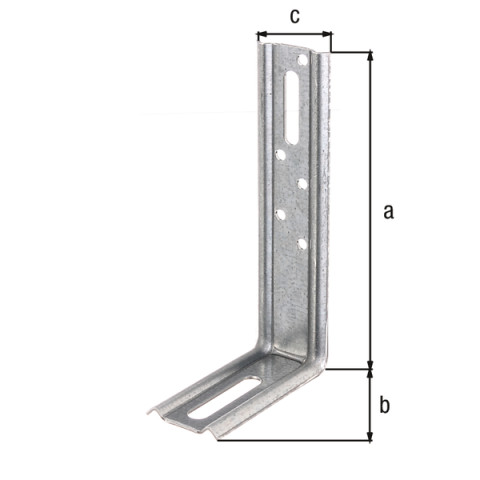 Equerre 2 pans 90 degrés 130x70x30 Galva Alberts - 339951