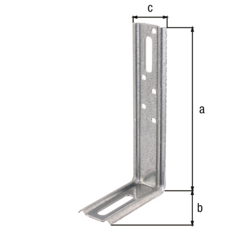 Equerre 2 pans 90 degrés 140x70x30 Galva Alberts - 339968