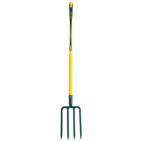 Fourche à bêcher à douille - 4 dents triangulaires 8 mm - Manche bois - LEBORGNE - 432291
