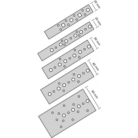 Feuillards perforés dimensions au choix