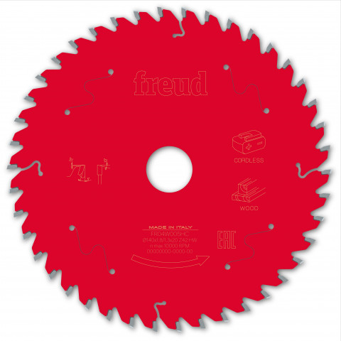 Lame pour scie circulaire portative sans fil freud - ø140 1,8/1,3 al20 z42 ba 5° - f03fs10046 -fr04w005hc
