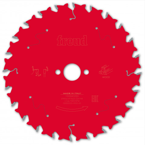 Lame pour scie circulaire portative freud - ø160 2,4/1,6 al20 z24 ba 15° - f03fs09681 -fr06w009h