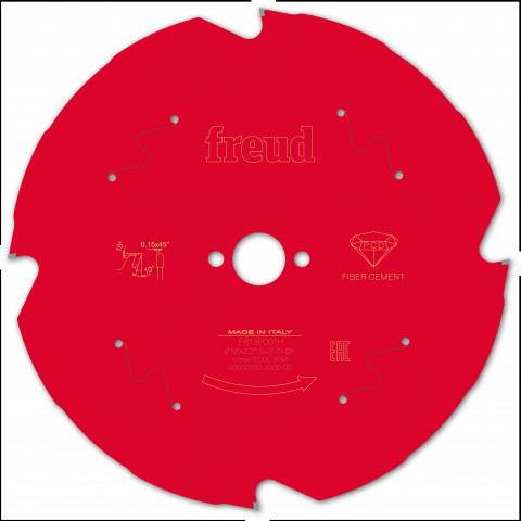Lame diamant pour scie circulaire portative freud - ø190 2,2/1,6 al20 z4 td 10° - f03fs09841 -fr13f001h