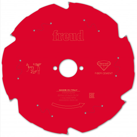 Lame diamant pour scie circulaire portative freud - ø210 2,2/1,6 al30 z6 td 10° - f03fs09843 -fr15f001h